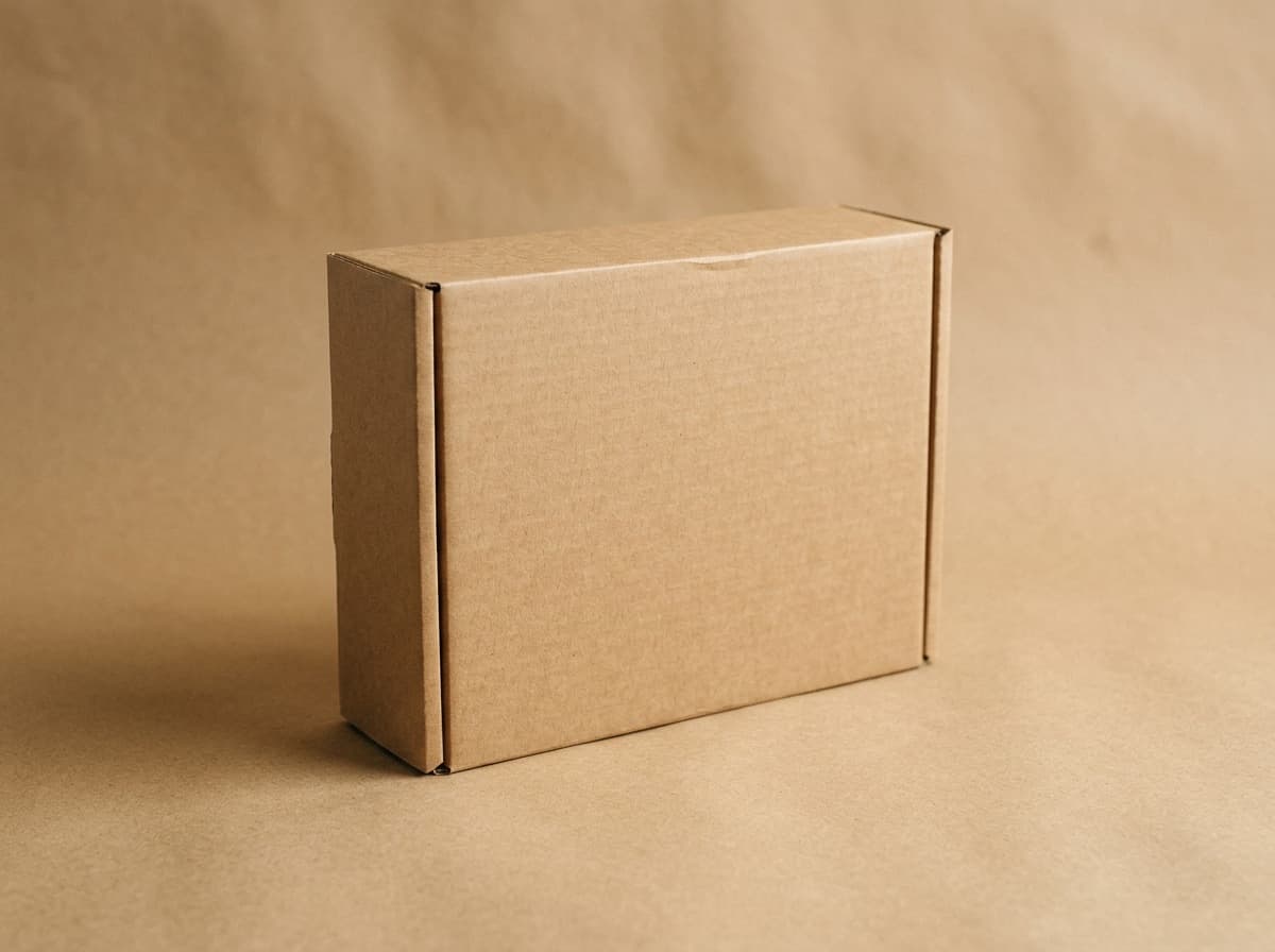 Closed kraft corrugated mailer box
